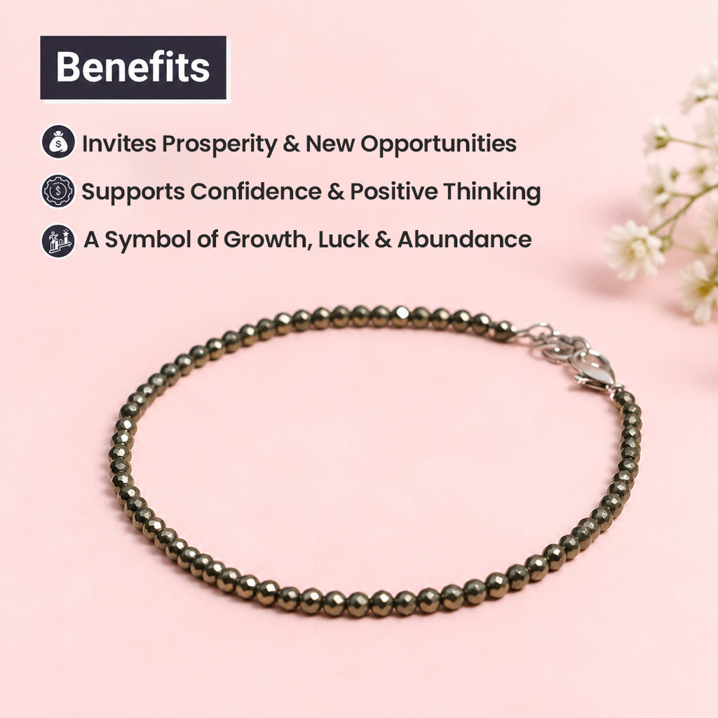 Raw Pyrite Anklet