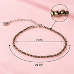Raw Pyrite Anklet